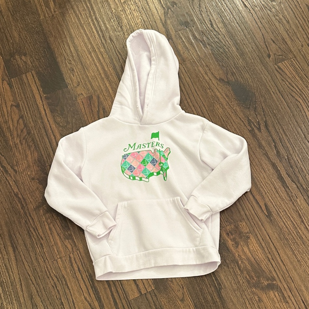 Masters Kids Hoodie with Green and Pink Pattern
